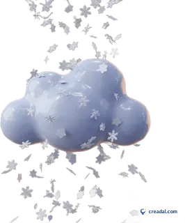 Pale snow cloud