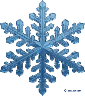 Ice Blue Snowflake