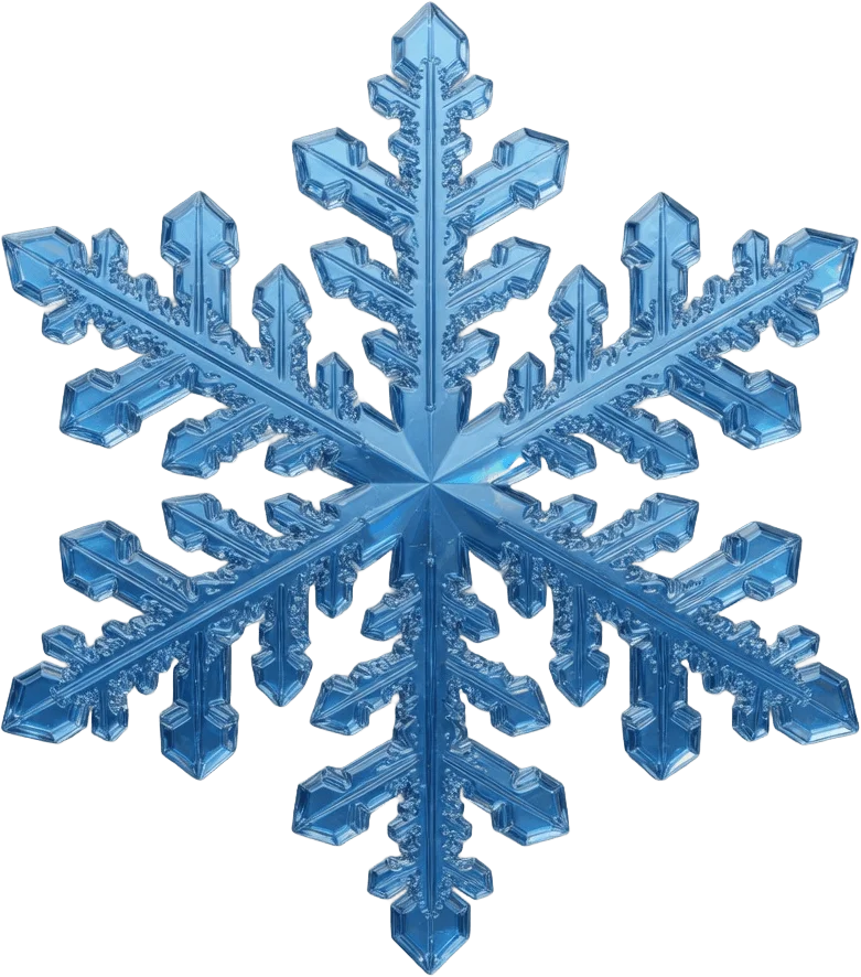 Floco de neve azul