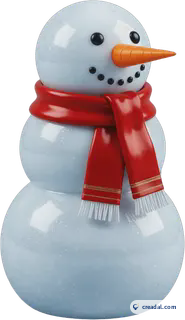 Snowman with Scarf