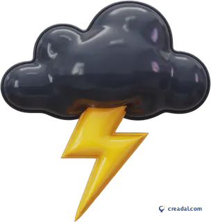 Dark lightning cloud