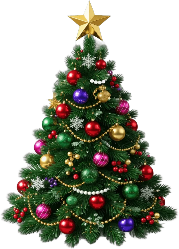 飾られたクリスマスツリー