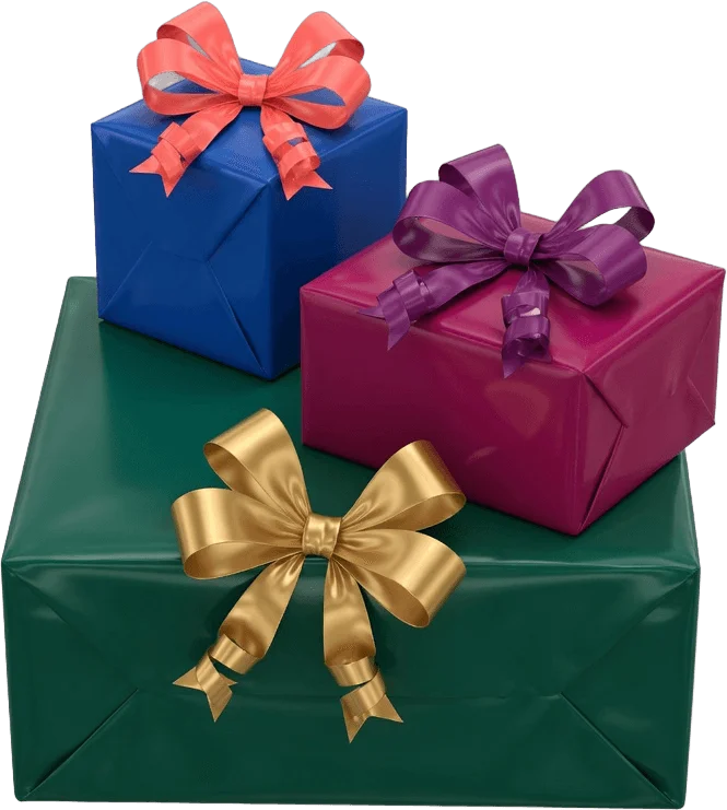 Three Gift Boxes