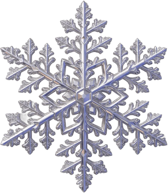 Silver Snowflake Ornament