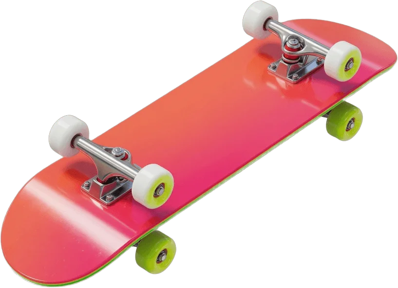 Planche de skate colorée