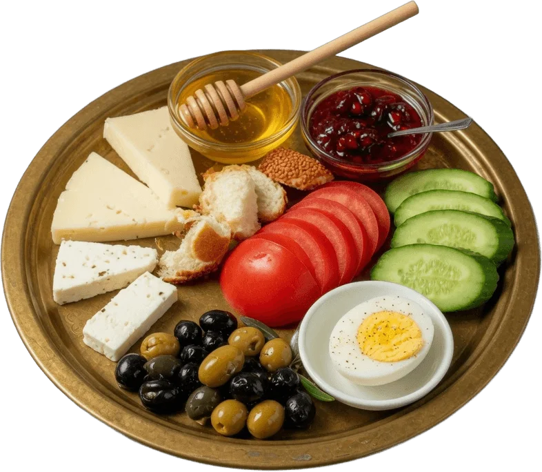 Turkish breakfast tray