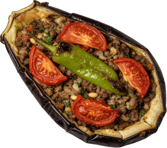 Stuffed eggplant karniyarik