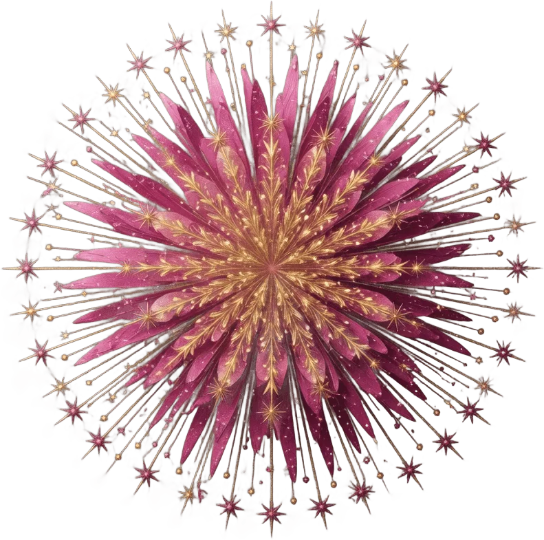 Gold Firework Burst