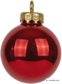 Shiny red Christmas bauble