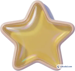 Glossy Gold Star