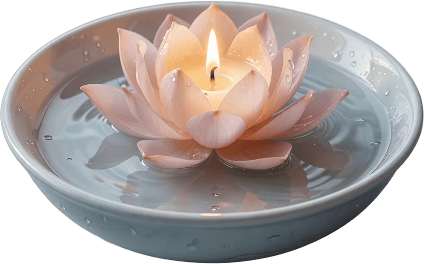 Floating Lotus Candle