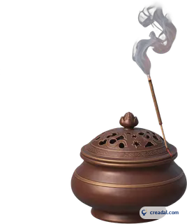 Brûleur d'encens fumant