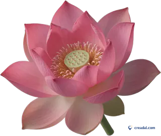 Lotus Rose en Fleur