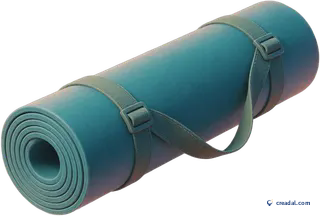 Tapis de yoga enroulé