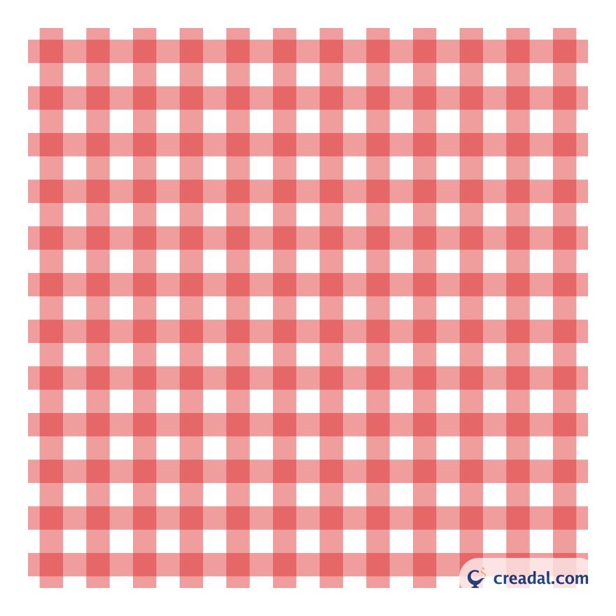Red White Gingham Check