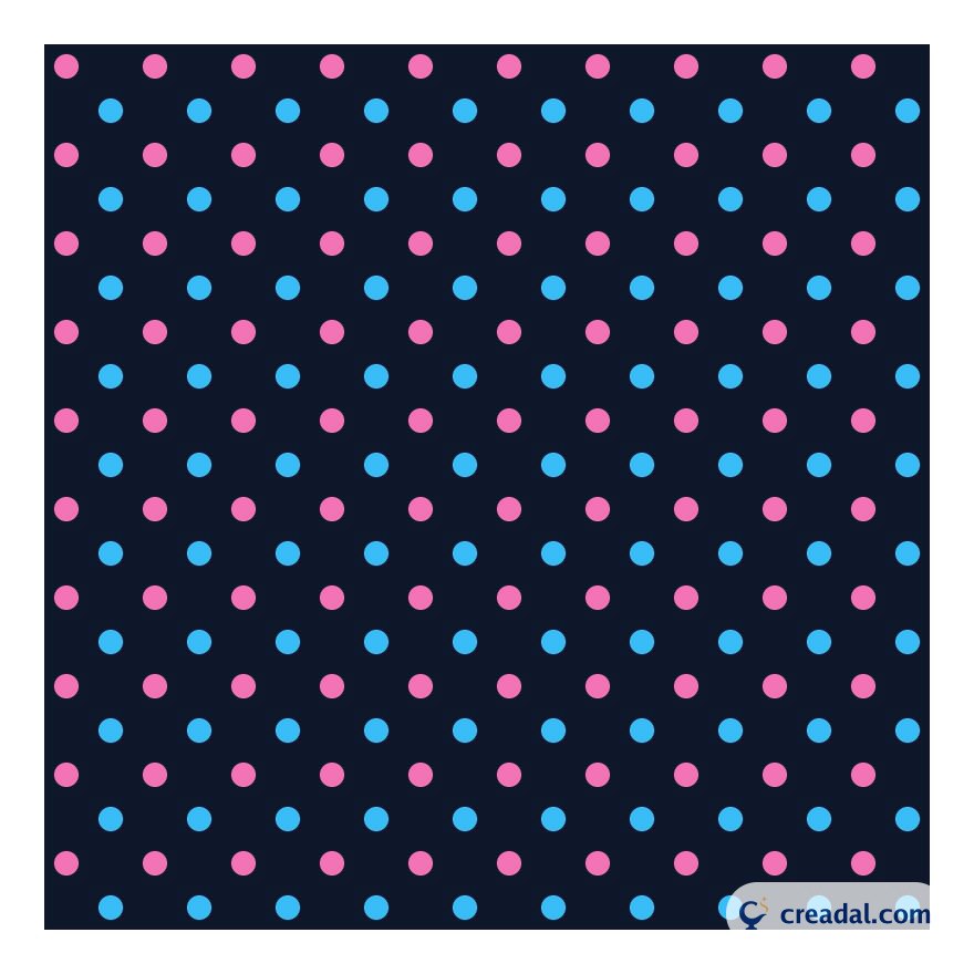 Navy Polka Dot Pattern