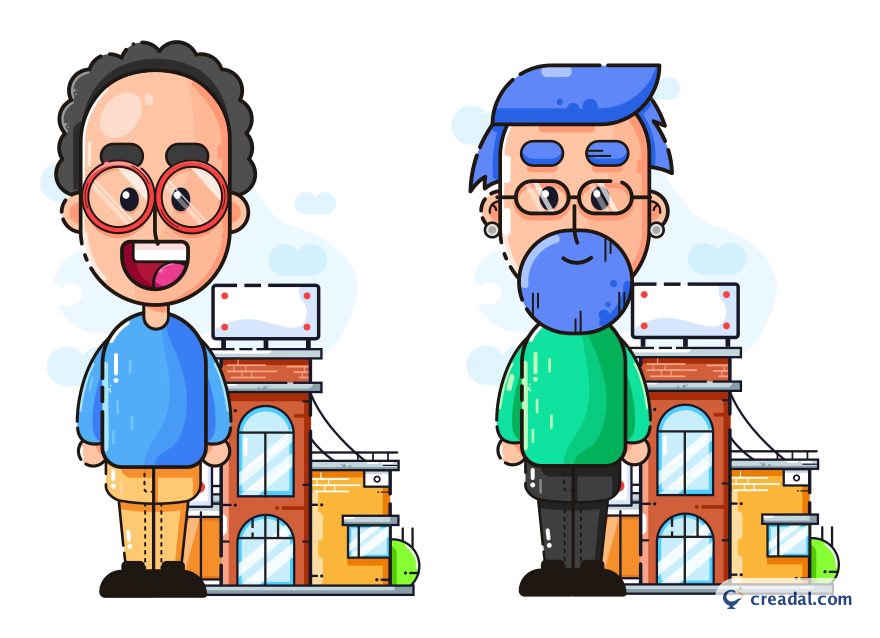 Outlined Characters