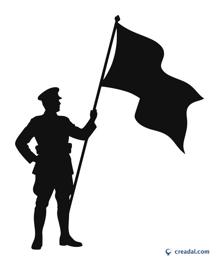旗を持つ兵士