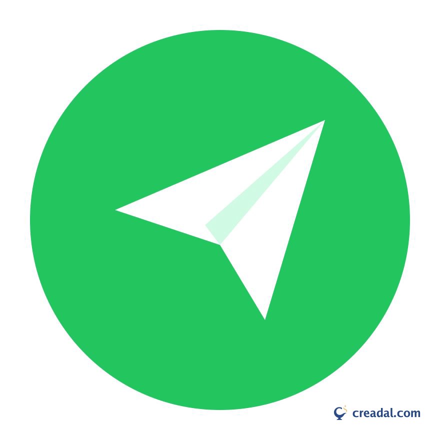 Bouton partager vert