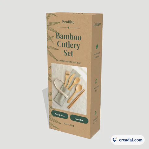 Bamboo Cutlery Set Carton