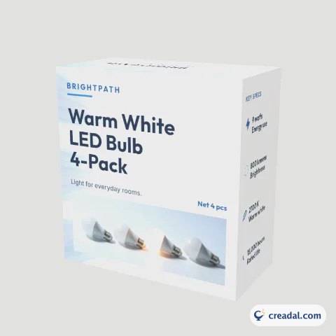 LED Bulb 4-Pack Carton