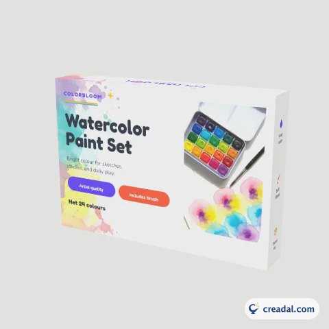 Watercolor Paint Set Carton