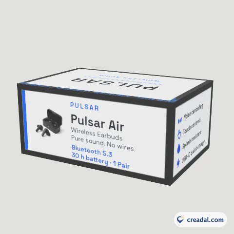 Pulsar Air Earbuds Carton