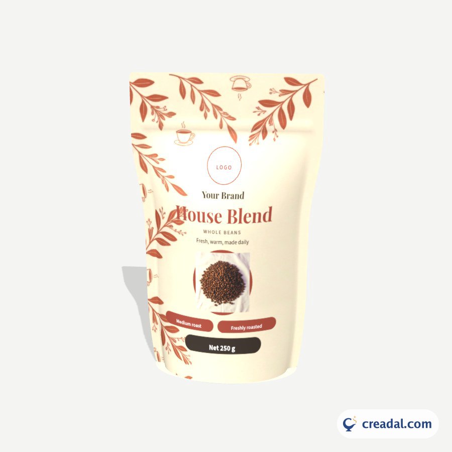 Restaurant and Cafe Brand Kit: Coffee bean bag
