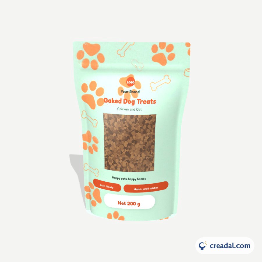Pet Care Brand Kit: Pet treat pouch