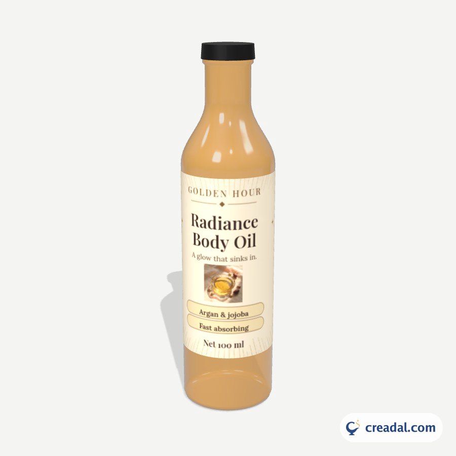 Golden Hour Body Oil Label