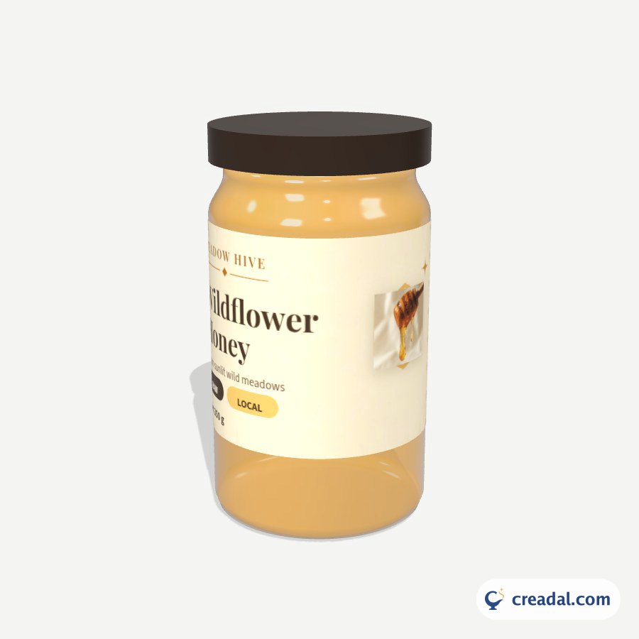 Wildflower Honey Jar Label
