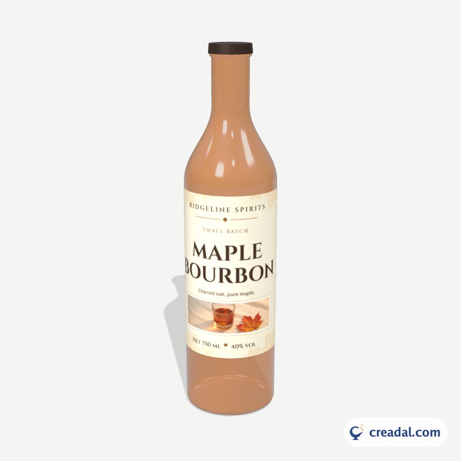 Maple Bourbon Bottle Label