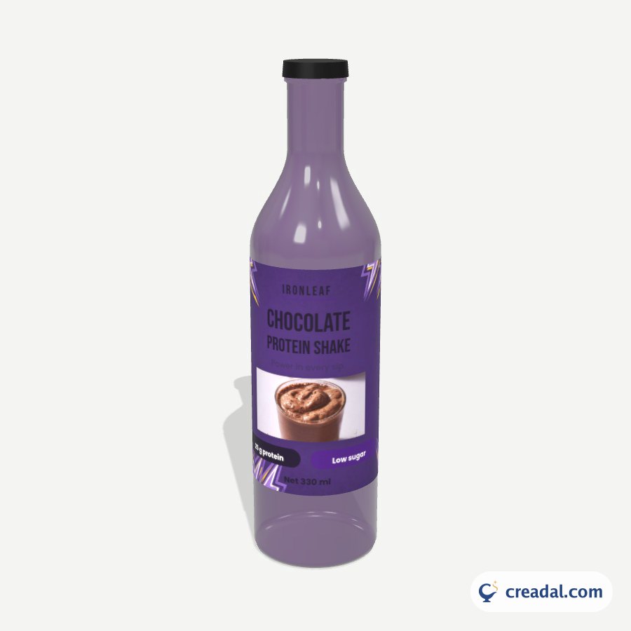 Protein Shake Bottle Label