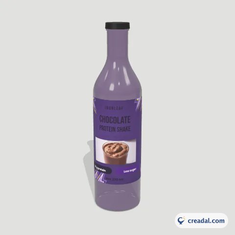ملصق مشروب البروتين