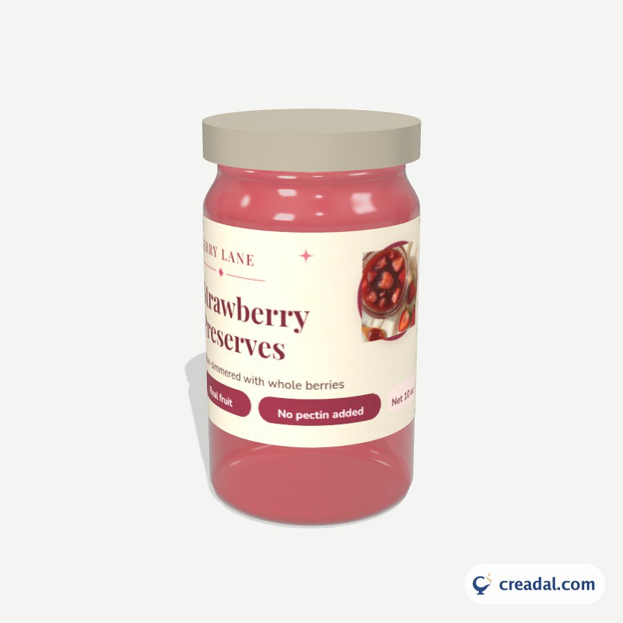 Strawberry Preserves Label