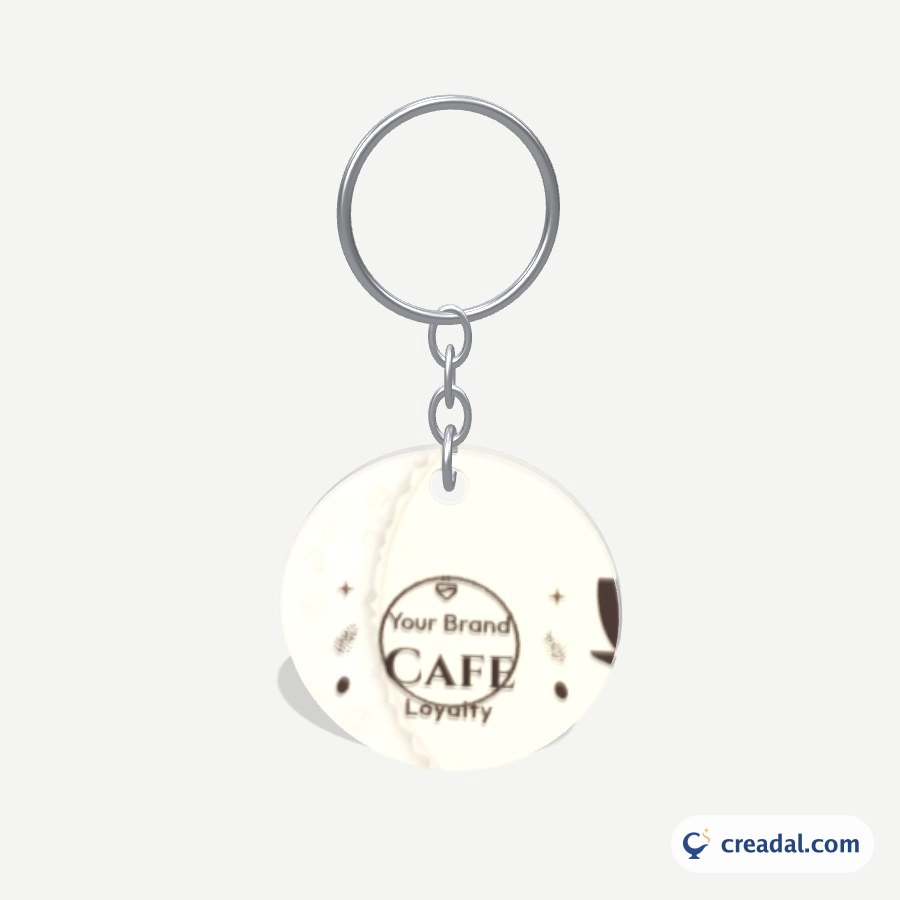 Anahtarlık Tasarımı: Kafe Mührü