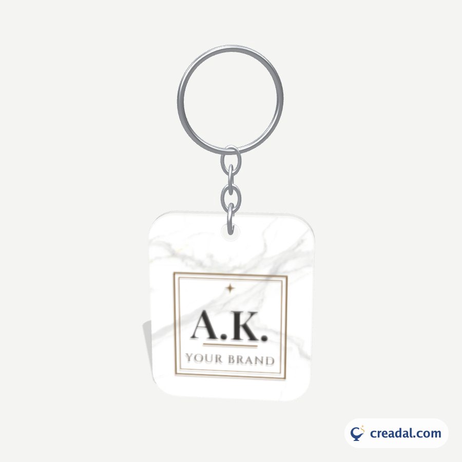 Keychain Design: initials