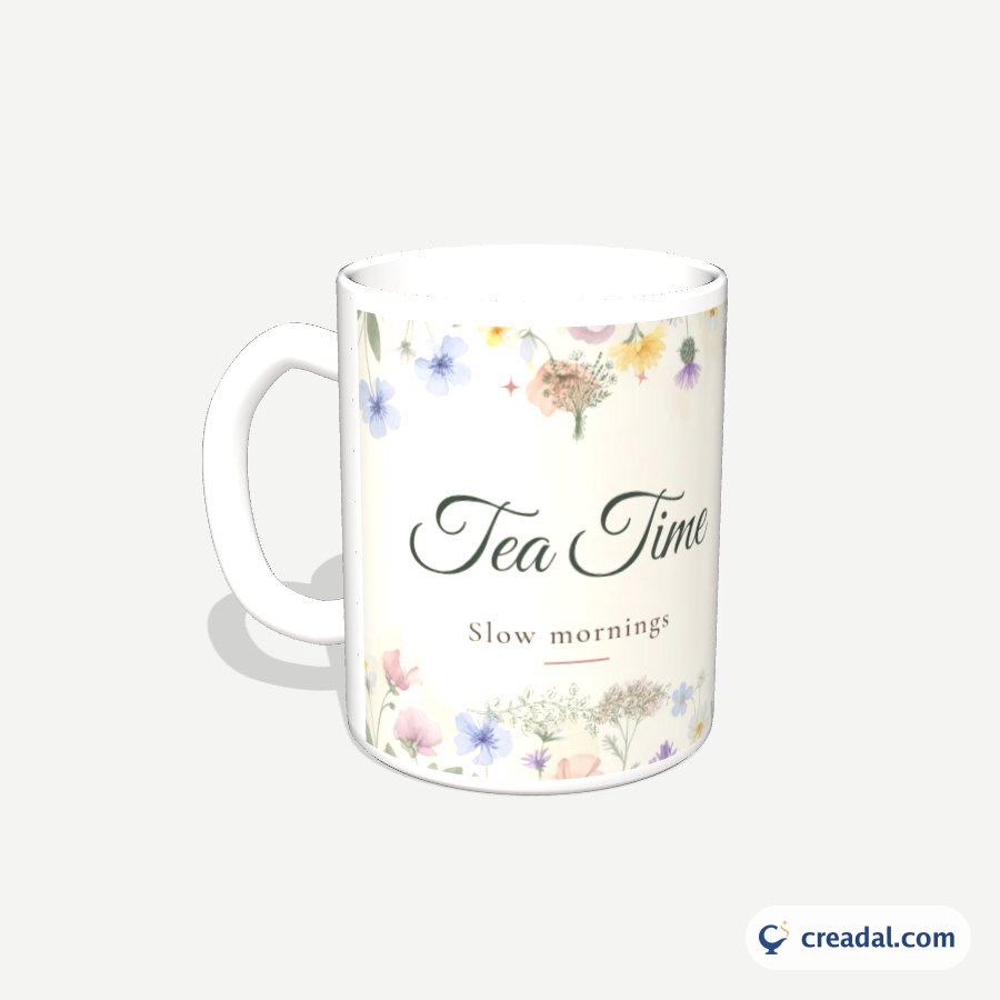 Mug Design: Floral Tea
