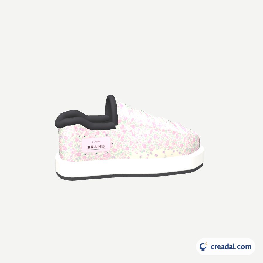 Sneaker Design: pastel floral