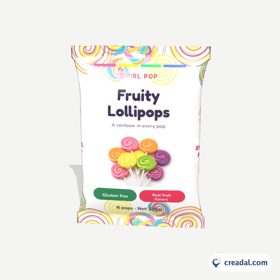 عبوة مصاصات الفواكه
