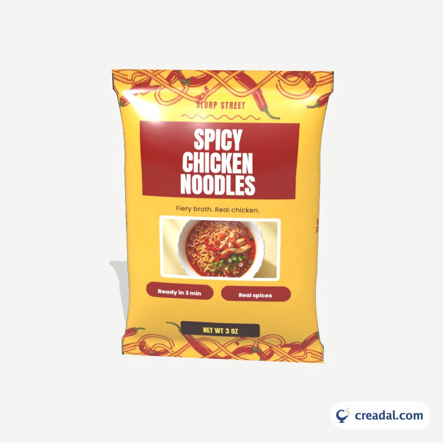 Acılı Tavuklu Noodle Paketi