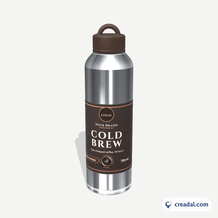 Metal Flask 3D: Cold Brew Coffee Flask