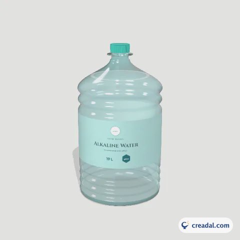Water Jug 19L 3D: Alkaline Mineral Water