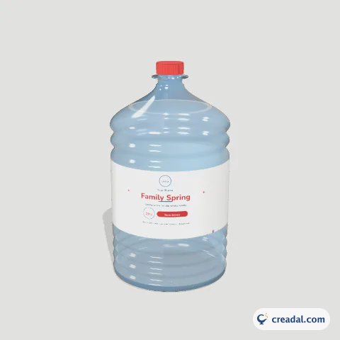 Water Jug 19L 3D: Family Spring Water
