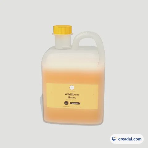 Handled Jug 5L 3D: Wildflower Honey