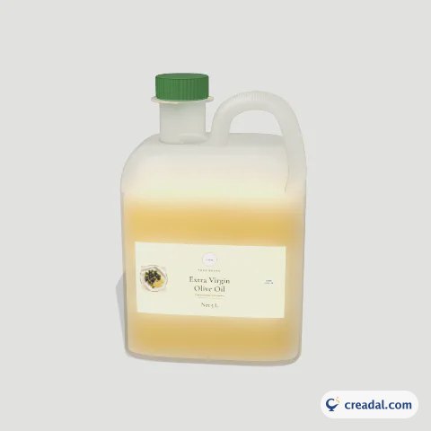 Handled Jug 5L 3D: Extra Virgin Olive Oil