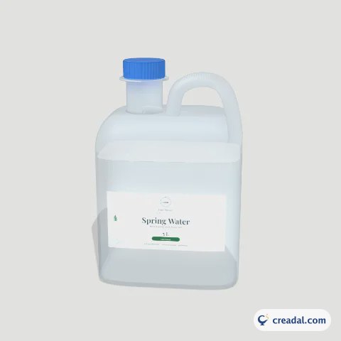 Handled Jug 5L 3D: Spring Water 5L