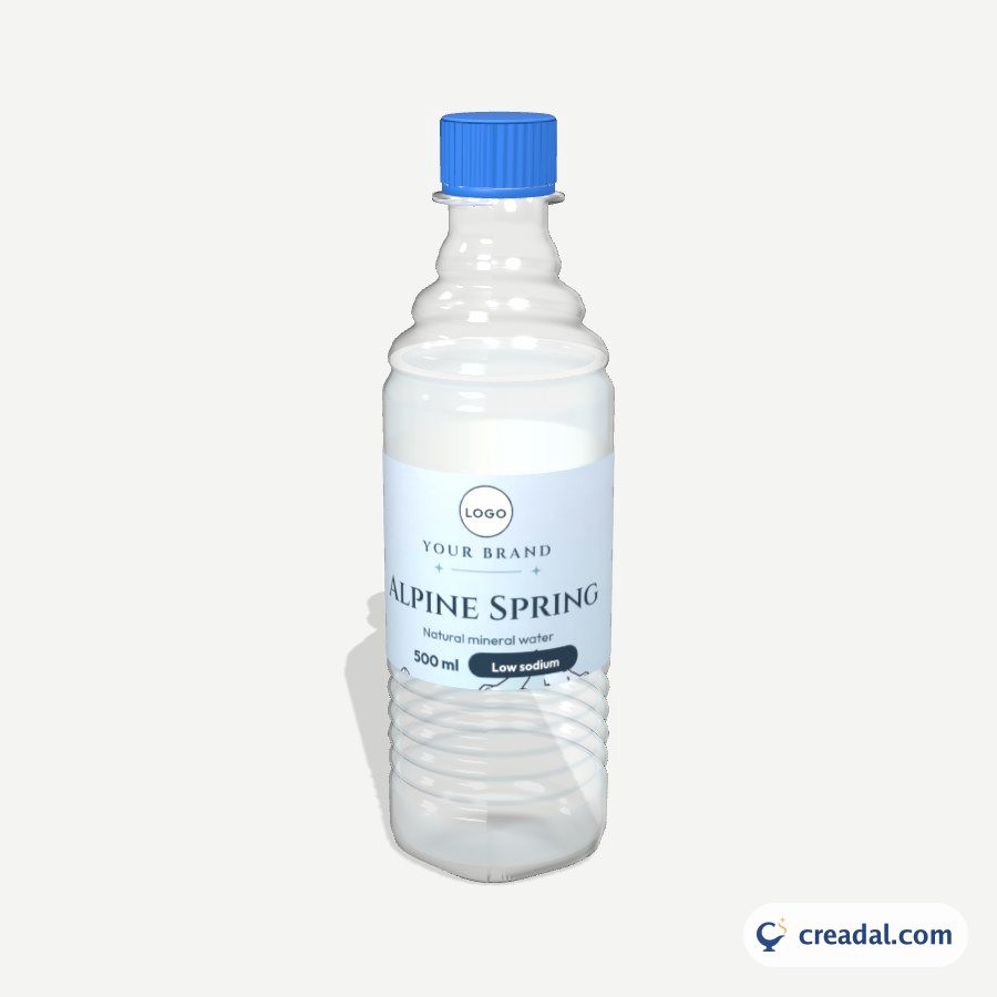 PET Su Şişesi 3D: Alpine Spring Suyu