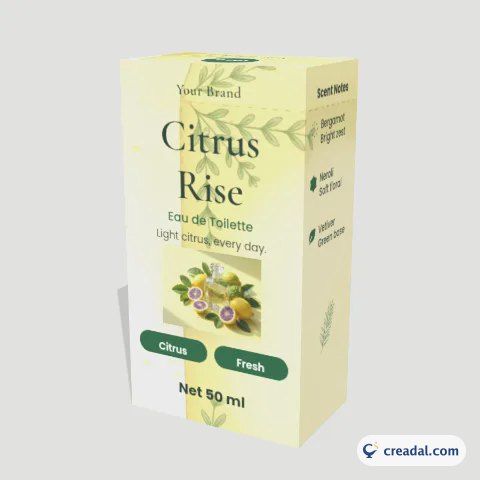 Perfume Packaging: citrus-box