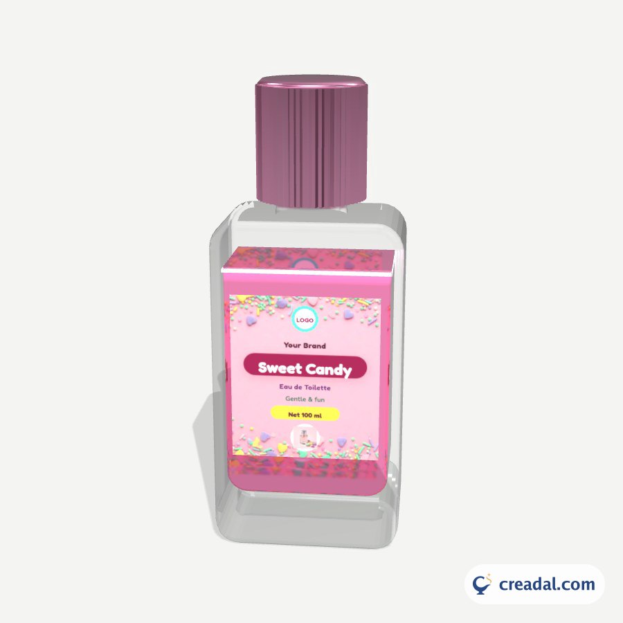 Perfume Bottle 3D: Pastel Candy